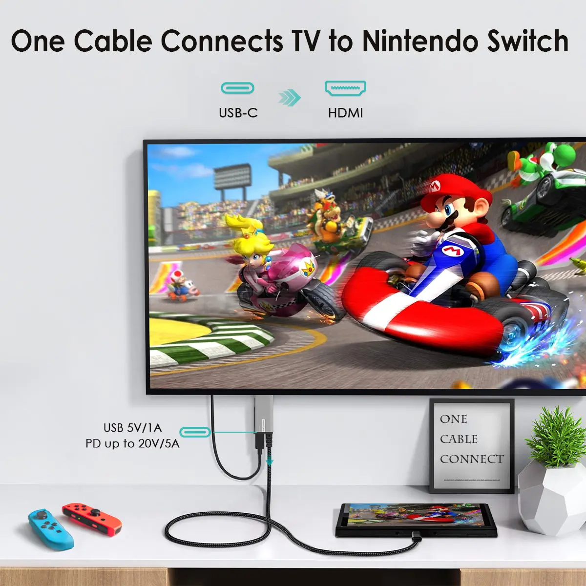 ONELINK: One Cable Connects Nintendo Switch to TV - InnLead Innovative